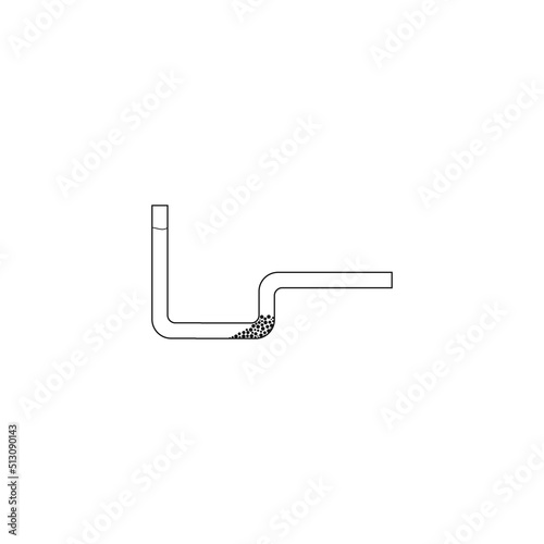 clogged pipes logo vector illustration design
