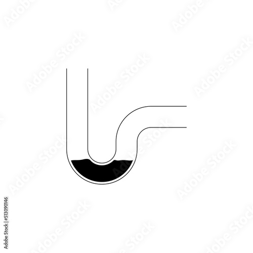 clogged pipes logo vector illustration design