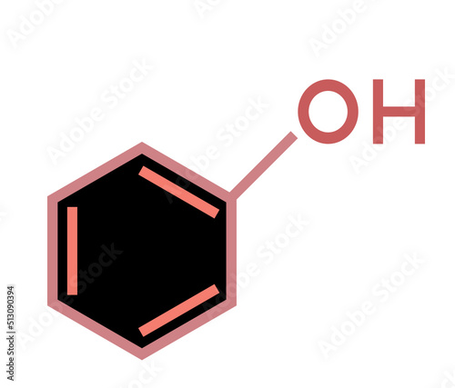 Phenol Chemical Compound Flat Icon