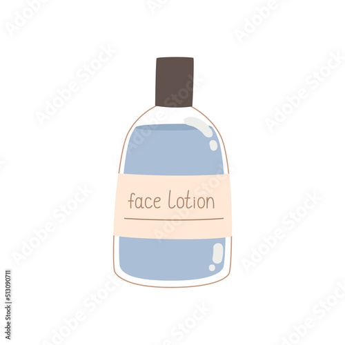 Micellar water, face toner bottle. Lotion for moisturizing and cleansing the skin