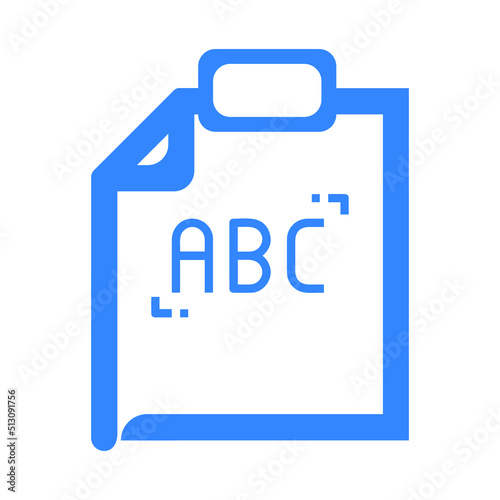 Board clip or notepad icon