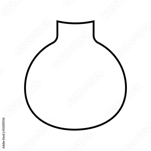 Collection of contour drawings of vases in eps 10