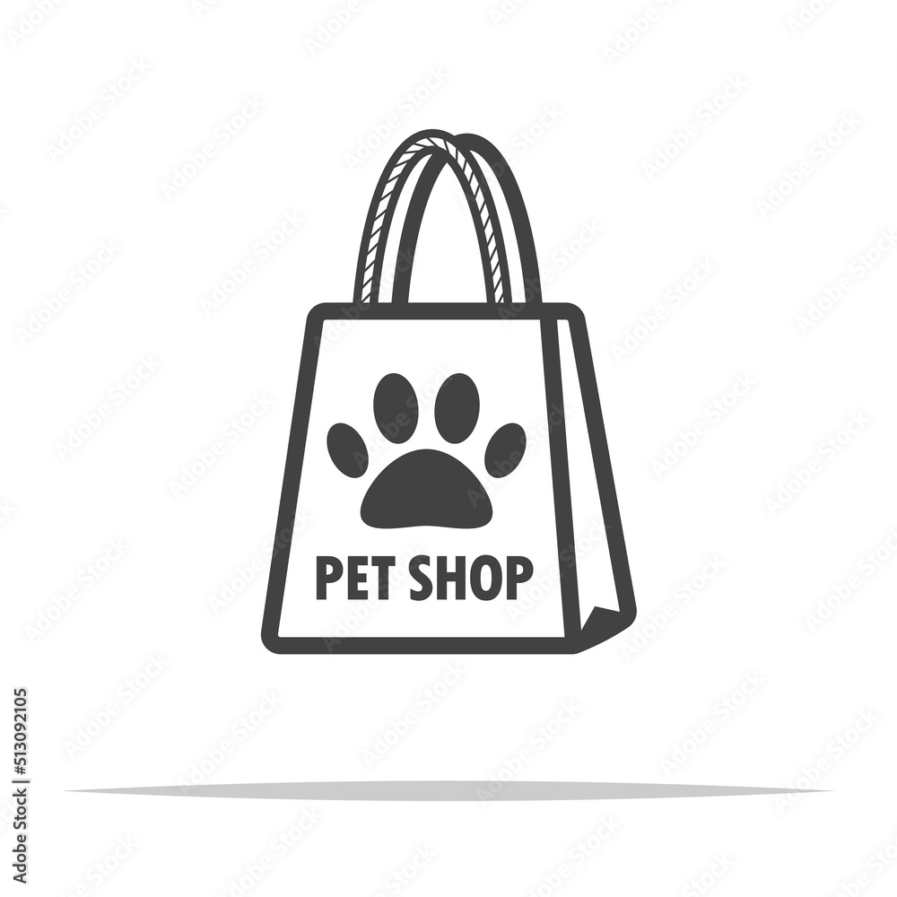 Pet shop icon transparent vector isolated Pet shop icon transparent vector isolated