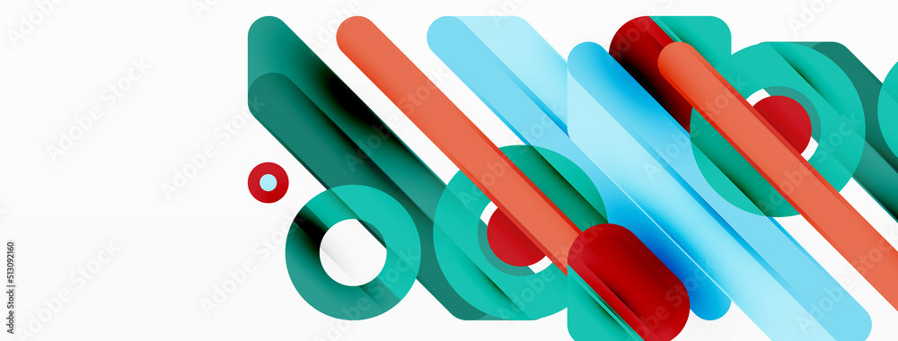 Lines geometric background. Stripes and rings composition business template for wallpaper, banner, background or landing Lines geometric background. Stripes and rings composition business template for wallpaper, banner, background or landing