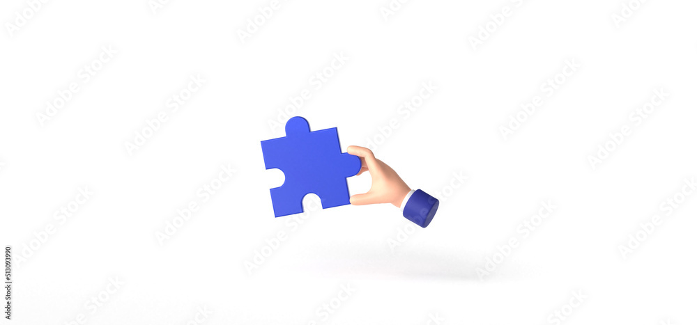 Puzzle, Jigsaw with Hand Picking, Taking Isolated on background, icon, Gesture, Cartoon, 3d rendering. Puzzle, Jigsaw with Hand Picking, Taking Isolated on background, icon, Gesture, Cartoon, 3d rendering.