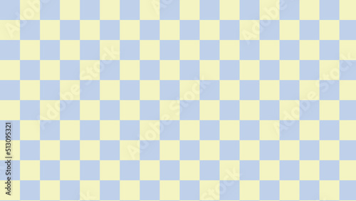 cute pastel blue and yellow checkerboard, gingham, plaid, checkered pattern background, perfect for wallpaper, backdrop, postcard, background for your design
