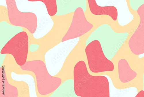 背景素材_シンプルなマーブル模様_カラフル