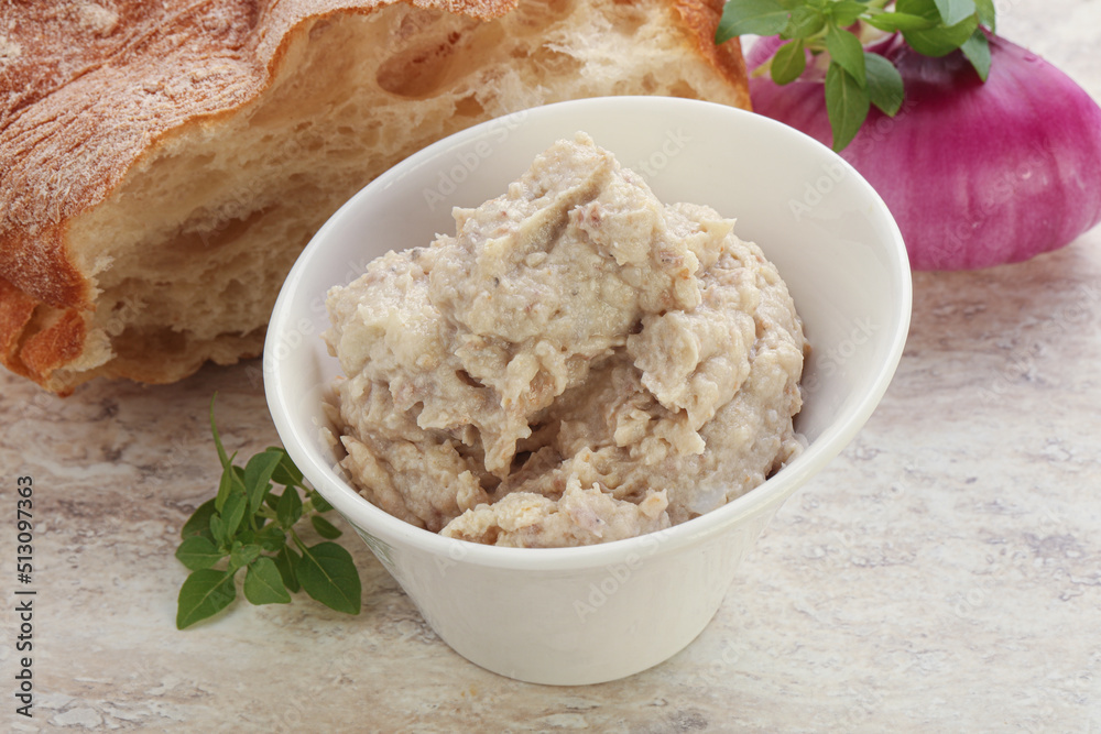 Jewish traditional cuisine herring mousse Forsmak Jewish traditional cuisine herring mousse Forsmak