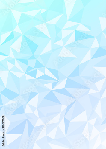 幾何学ポリゴン模様のベクターイラスト 氷のイメージ背景素材
