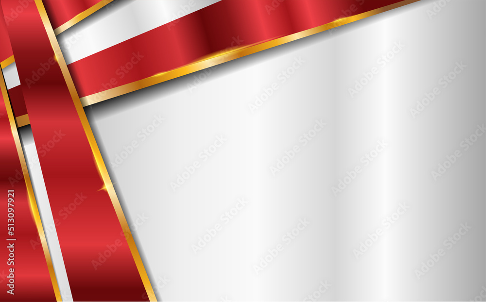 Abstract geometric red silver gold shiny simple template background ...