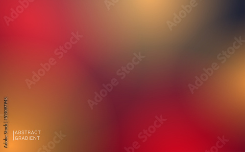 Abstract blurred vivid red yellow softly gradient background design