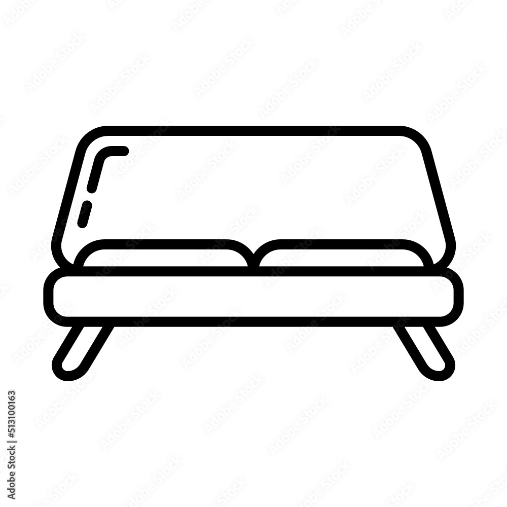 sofa icon on transparent background sofa icon on transparent background