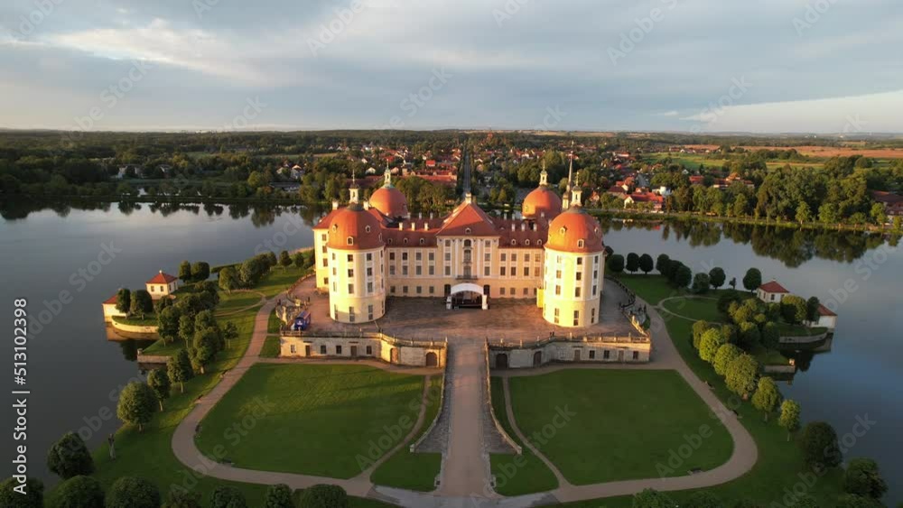 Schloss Moritzburg von Oben
