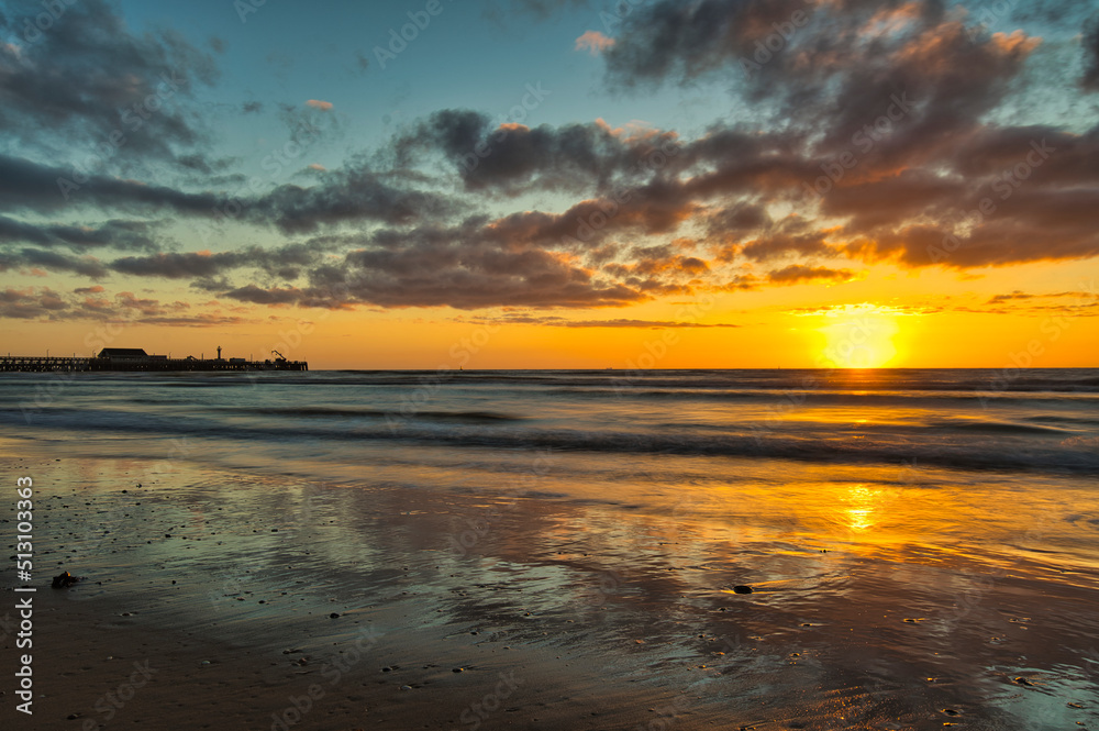 Blankenberge Strand Sonnenuntergang Belgien