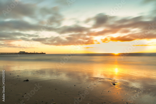 Blankenberge Strand Sonnenuntergang Belgien