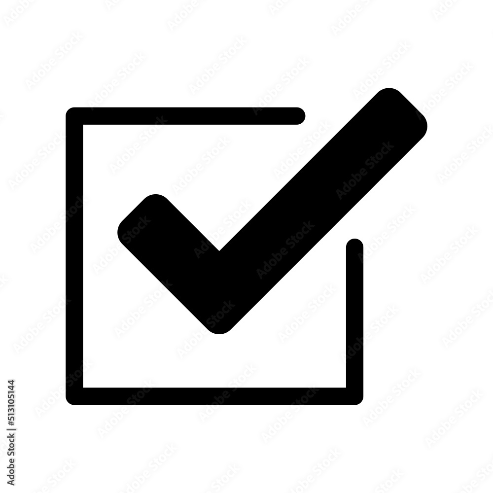 Check Icon Vector Symbol Design Illustration Check Icon Vector Symbol Design Illustration