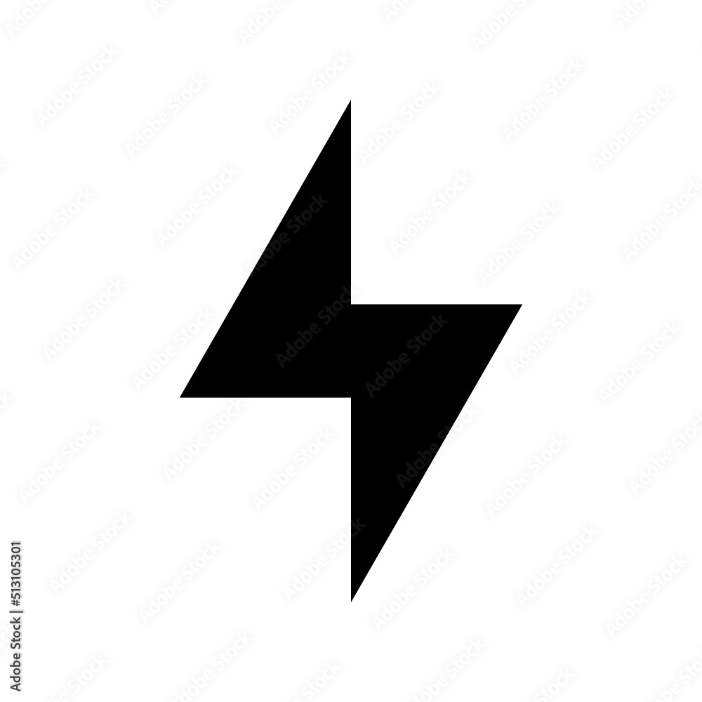 Lightning Icon Vector Symbol Design Illustration Lightning Icon Vector Symbol Design Illustration