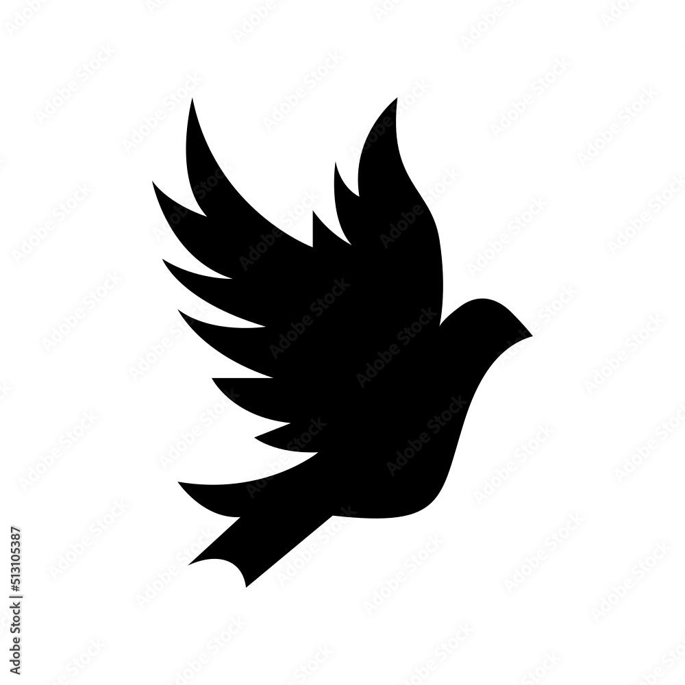 Fototapeta premium Pigeon Icon Vector Symbol Design Illustration