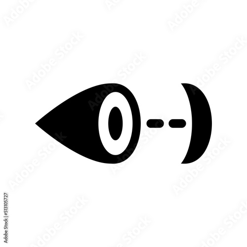 Contact Lens Icon Vector Symbol Design Illustration