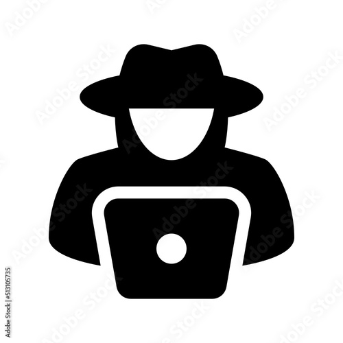 Hacker Icon Vector Symbol Design Illustration