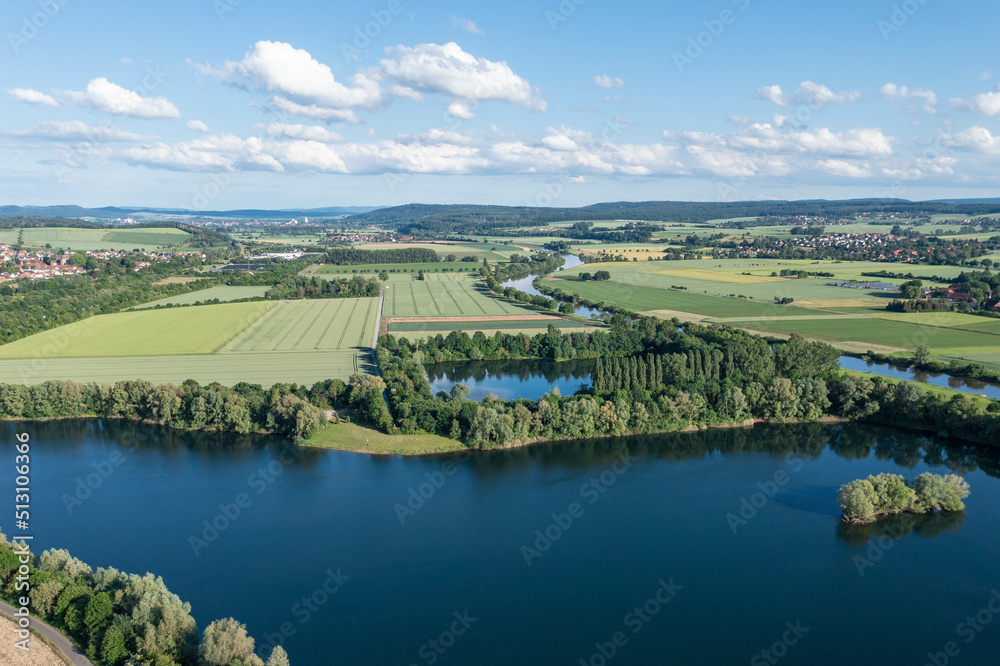 Landscape and panorama view of drone Landscape and panorama view of drone