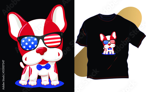 American July graphic typography for t shirt print for digital screen printing, vector design illustration