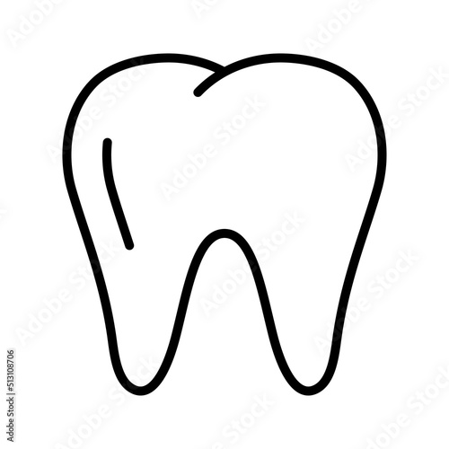 Tooth icon. Dental care concepts. Pictogram isolated on a white background.