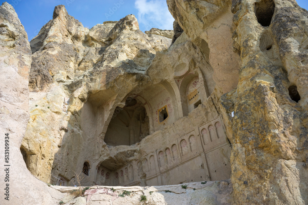 Cappadocia Turcja świątynia wykuta w skale