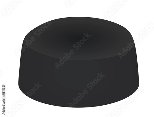 Black muslim hat. vector illustration