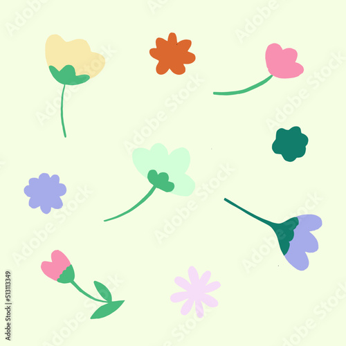 fleurs illustration vector floral nature 