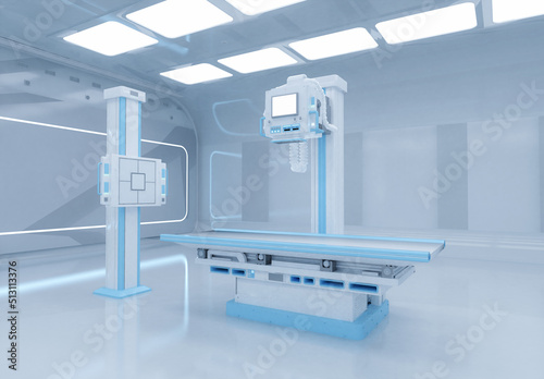 Photos x-ray scanner machine for radiology treatment