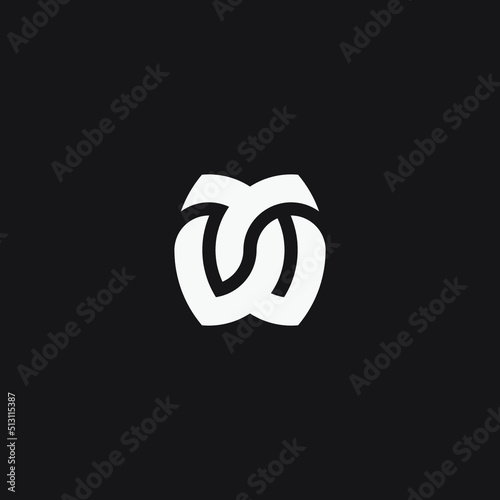 Initial letter TW monogram logo template.