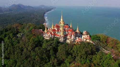 Phra Mahathat Chedi Phakdee Prakat temple in Prachuap Khiri Khan, Thailand