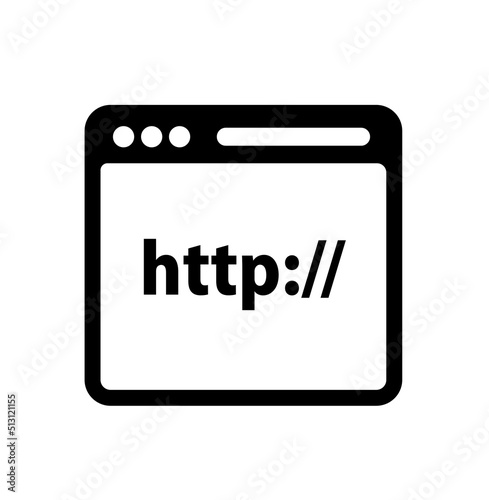 Internet browser vector icon illustration