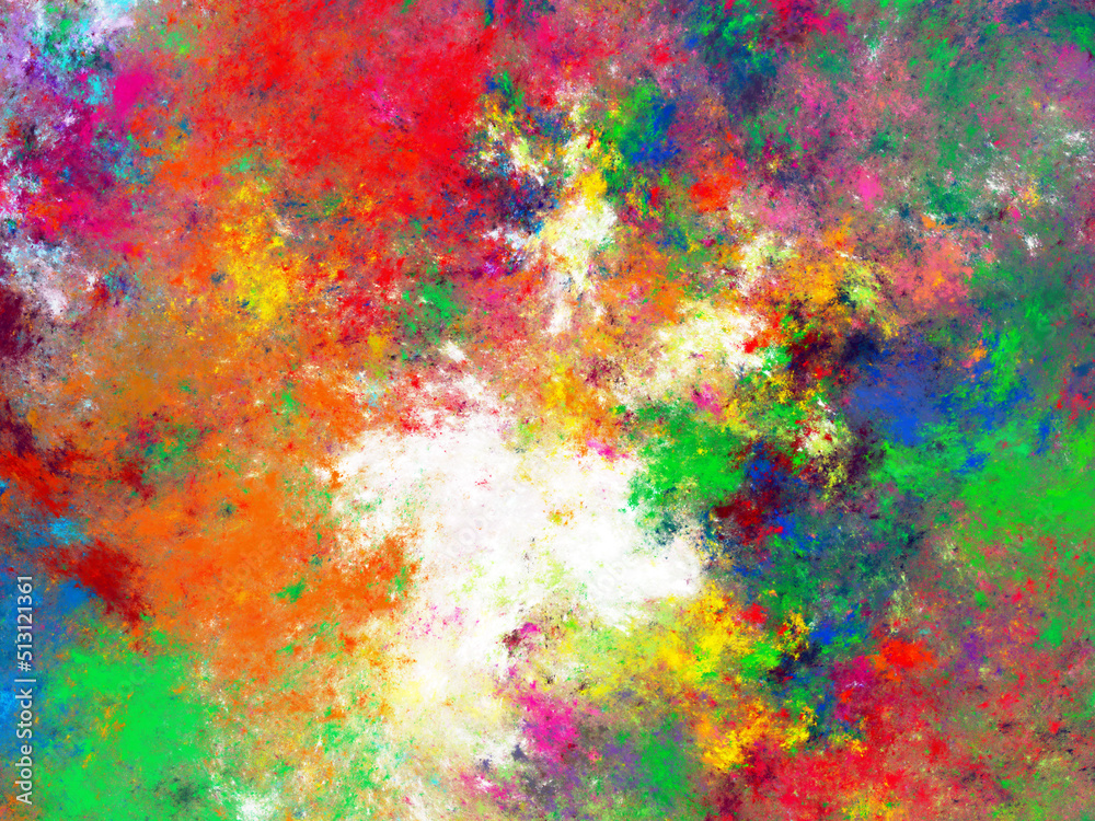 Fototapeta premium rainbow abstract fractal background 3d rendering illustration