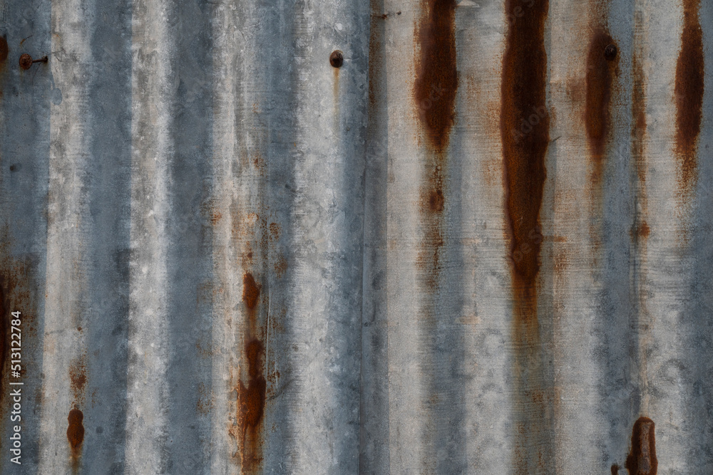 sheet metal corroded and rust texture and background