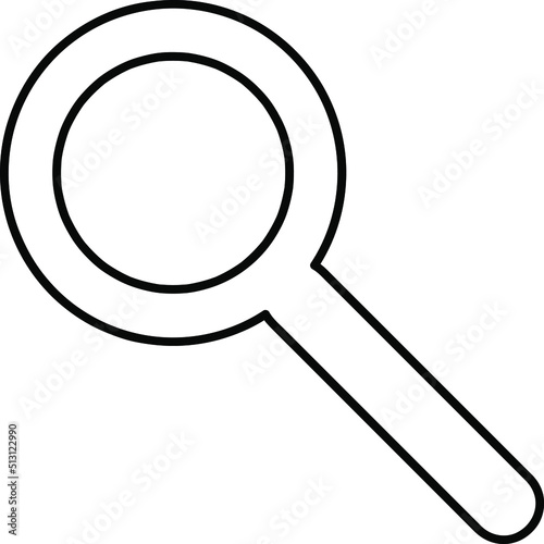Seacrh icon vector. Search illustration icon symbol on white background..eps photo