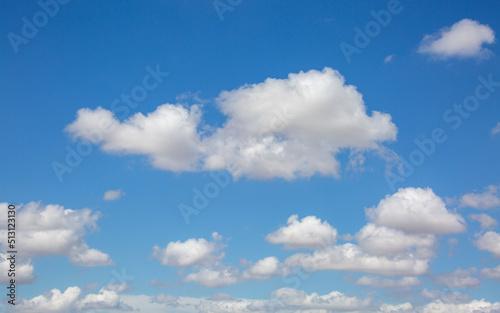 natural phenomenon blue sky with white clouds