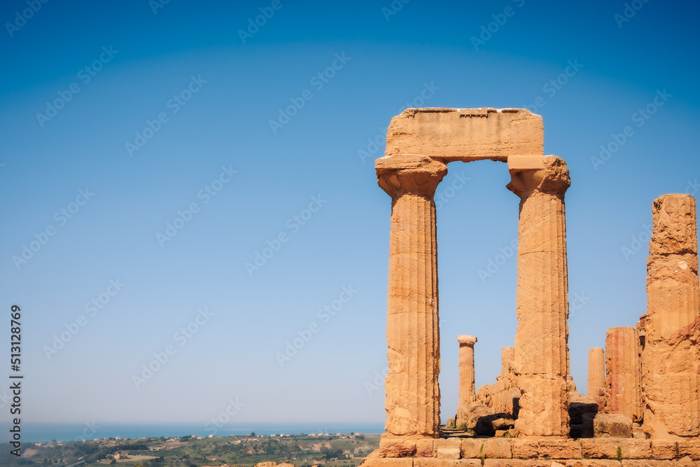 Tempel in Agrigento in Sicilian in Italiien