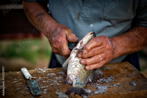 fish peeling