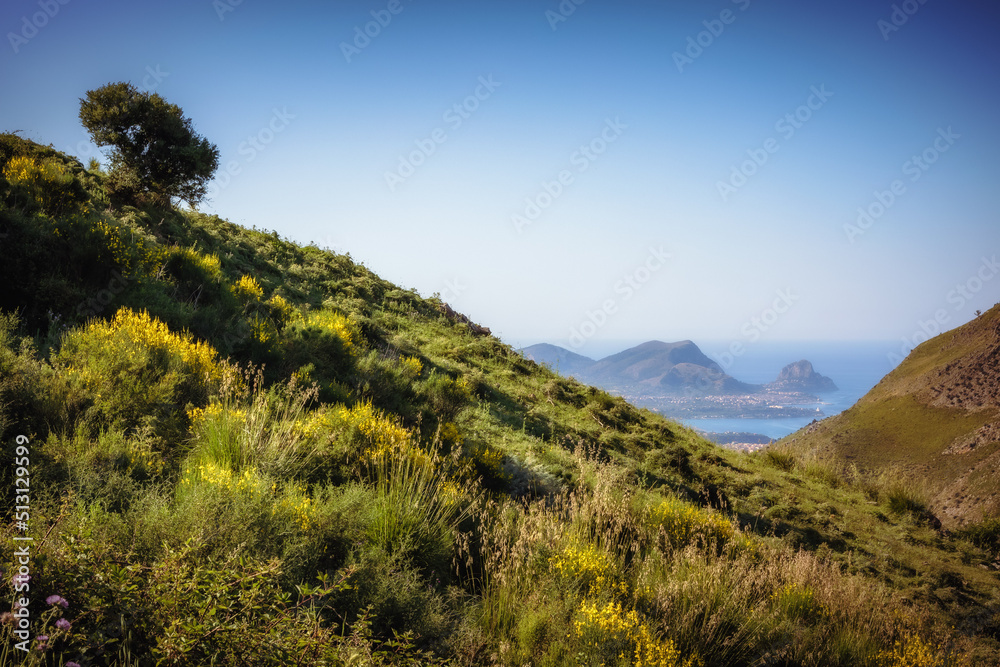 sicilian spring countryside hill landscape sicilian spring countryside hill landscape