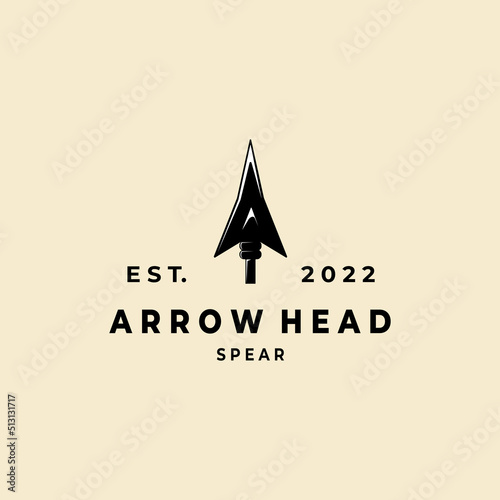 arrowhead vintage logo icon illustration design
