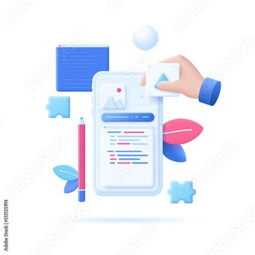 3D Cartoon Vector Illustration