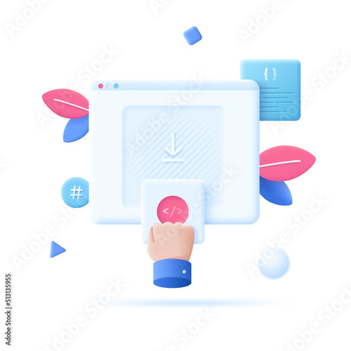 3D Cartoon Vector Illustration