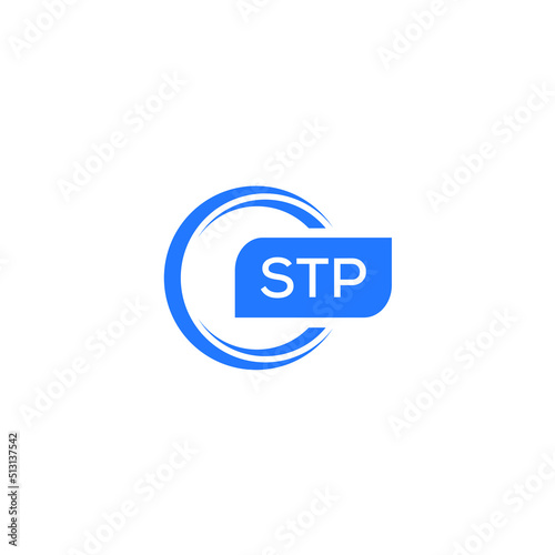stp letter design for logo and icon.stp typography for technology, business and real estate brand.stp monogram logo.vector illustration. photo