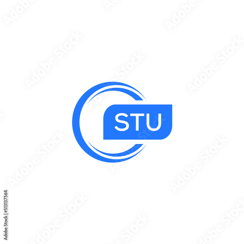 stu letter design for logo and icon.stu typography for technology, business and real estate brand.stu monogram logo.vector illustration. photo