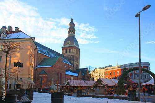Christmas Fair at Dome Square in Riga, Latvia