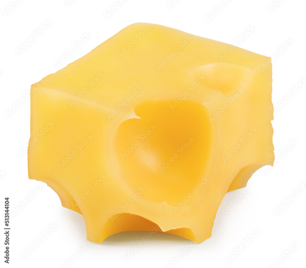 cheese slices isolated on white background. Clipping path and full depth of field cheese slices isolated on white background. Clipping path and full depth of field