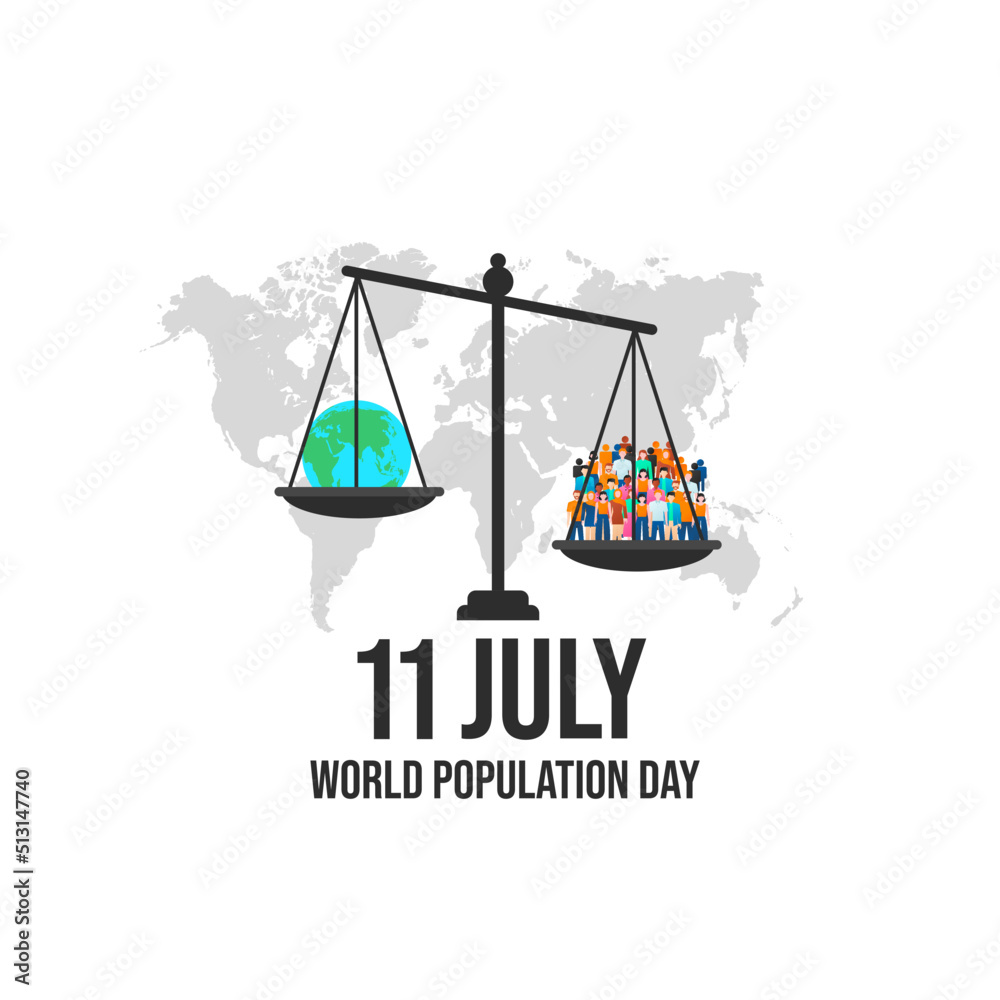 11 July Wolrd Population Day, Single one line drawing Big family paper banner. World population day. Continuous line draw design graphic vector illustration. 11 July Wolrd Population Day, Single one line drawing Big family paper banner. World population day. Continuous line draw design graphic vector illustration.