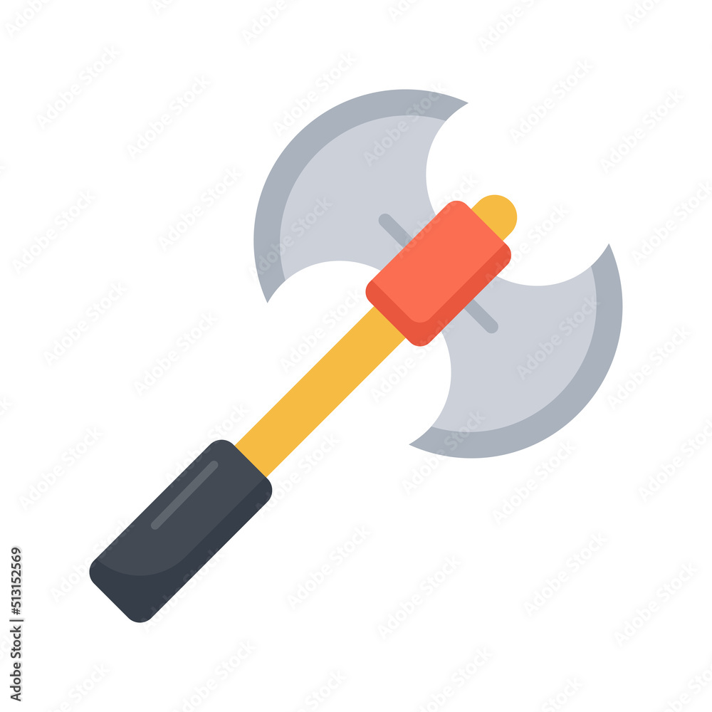 Medieval Axe vector flat icon for web isolated on white background EPS 10 file Medieval Axe vector flat icon for web isolated on white background EPS 10 file